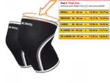 size chart knee sleeves
